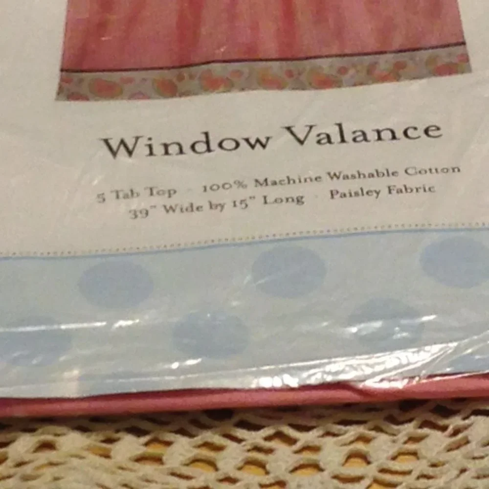 Pam's Paisley Window Valance, nursery to go